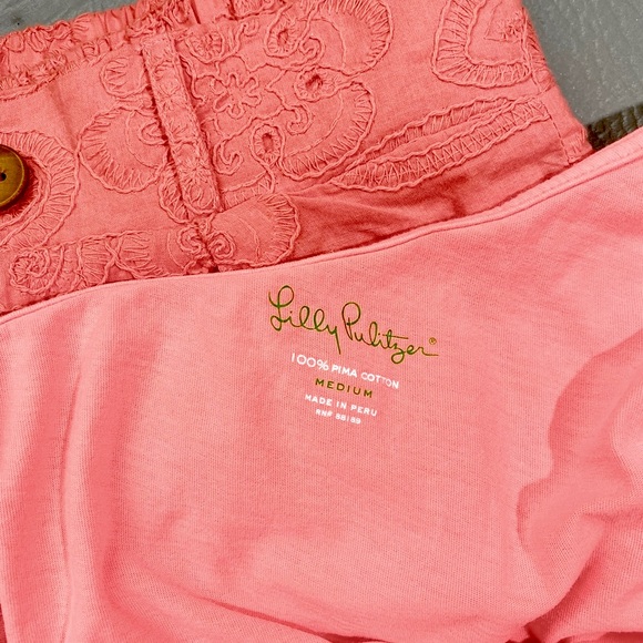 Nanette Lepore Coral, Luxury, Pull -On Embroidered Shorts, Small - Picture 9 of 16